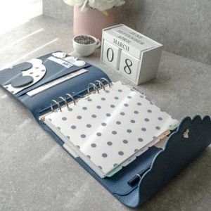 Aura Estelle Magical Cloud A5W 35MM Rings - Disney Planner - Blue - New